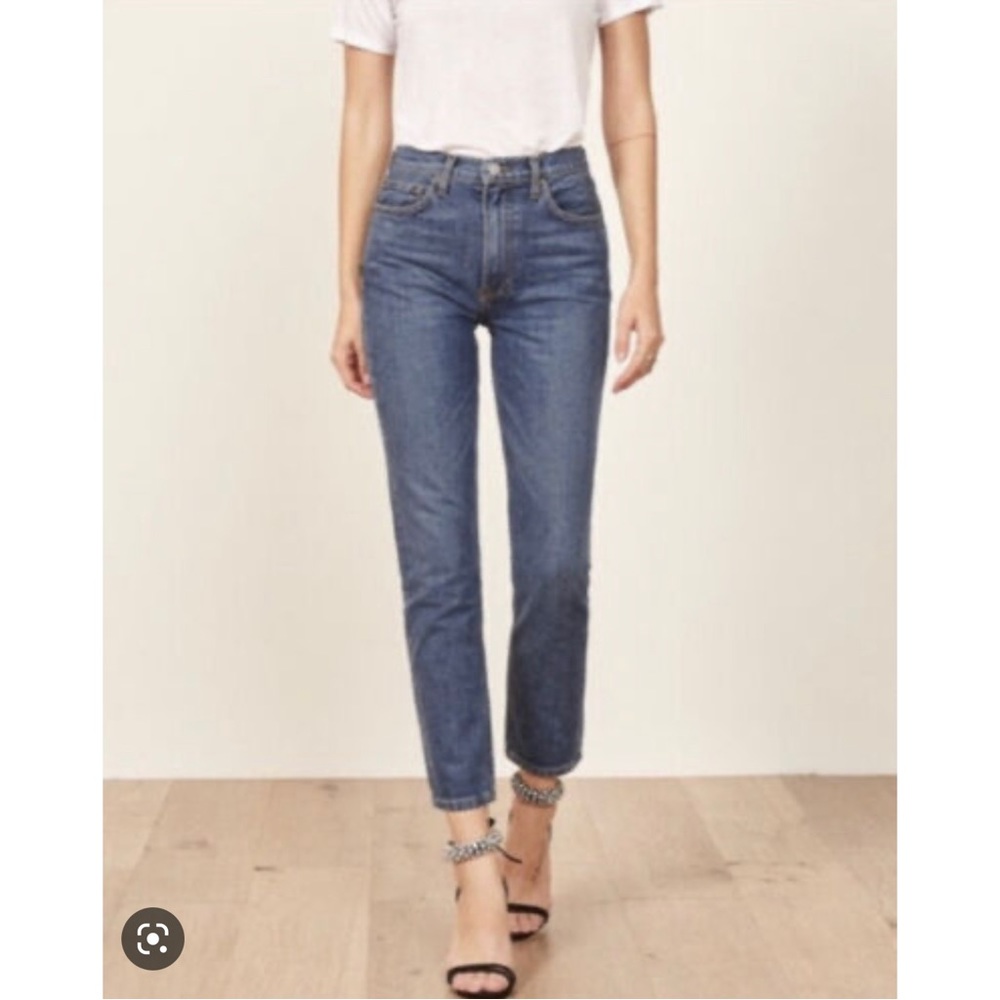Reformation Julia high cigarette croppped jeans 25